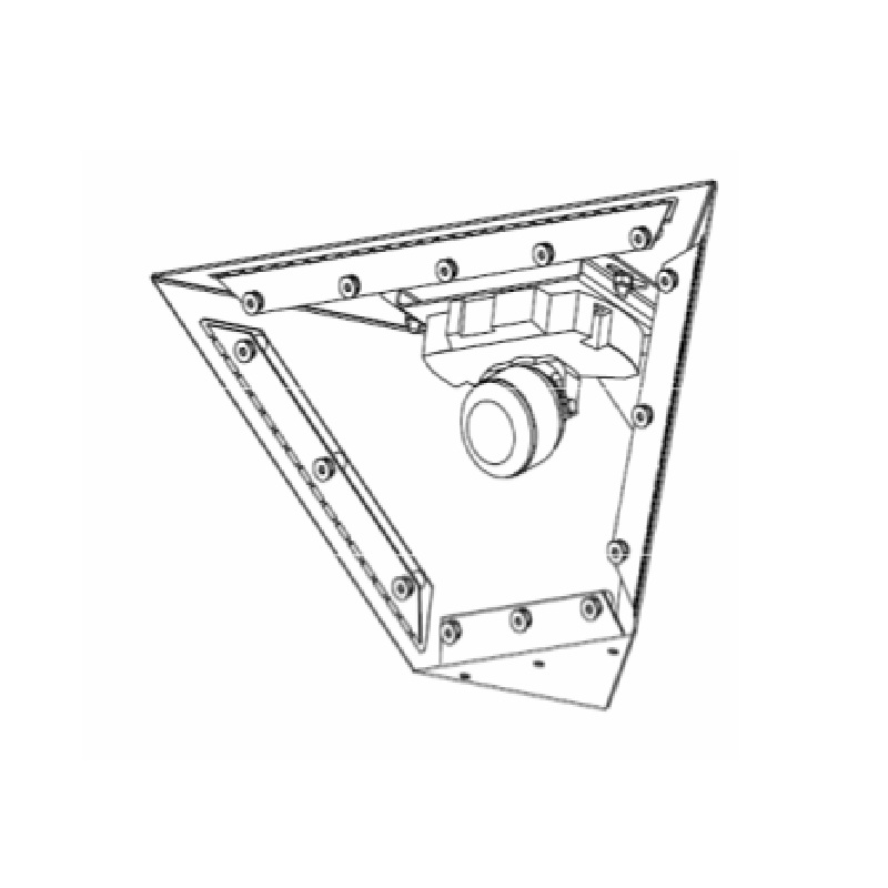 SEE Triangular Corner Mount High Security Housing, to suit Axis P3354 Camera