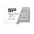 Silicon Power Superior 512GB MicroSDXC, A2, U3, V30, 100Mbs Read, 80Mbps Write, 5yr Wty