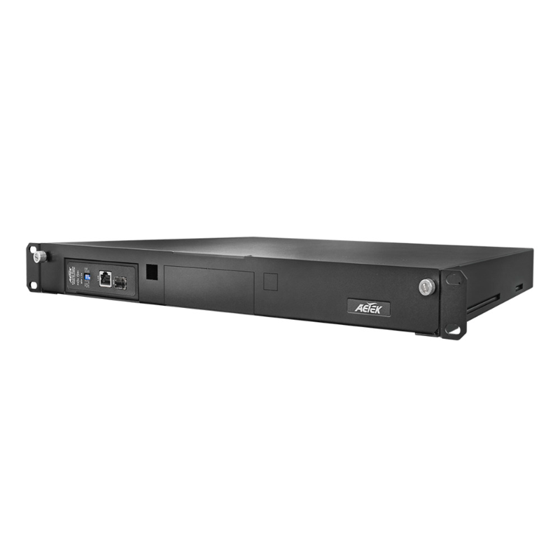 Aetek 1 Channel EPoH RX Base Long Range PoE over Hybrid Copper-Fiber Receiver