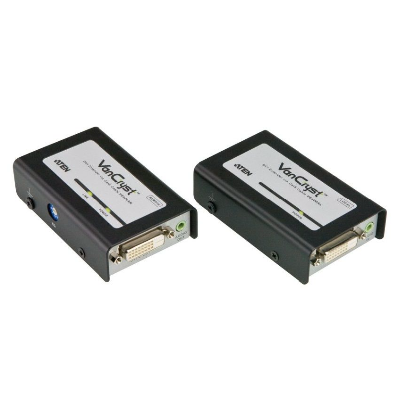 Aten VanCryst DVI over Cat5e Video Extender with Audio