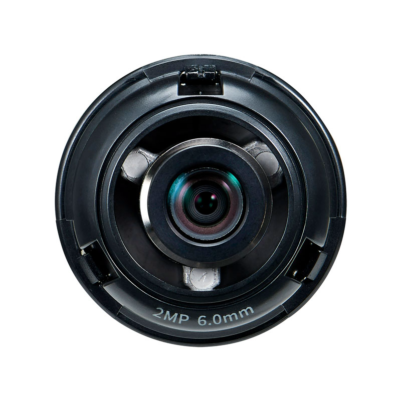 Hanwha 1/2.8" Fixed Focal 2MP Lens to suit PNM-9322VQP, F2.0, 6mm