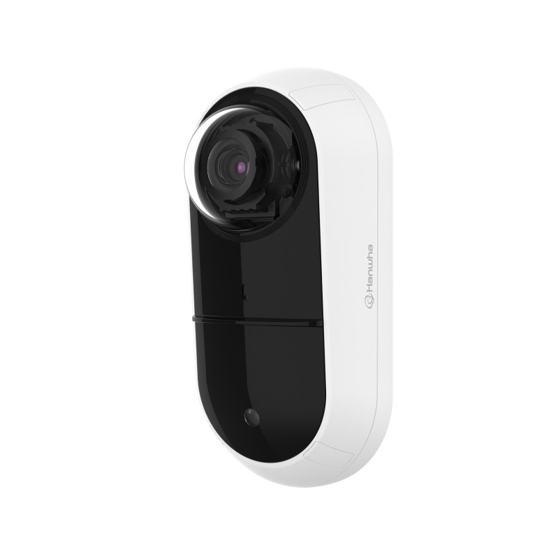 Hanwha 5MP AI Wall Mount Camera, 15m IR, MIC, 1.6mm