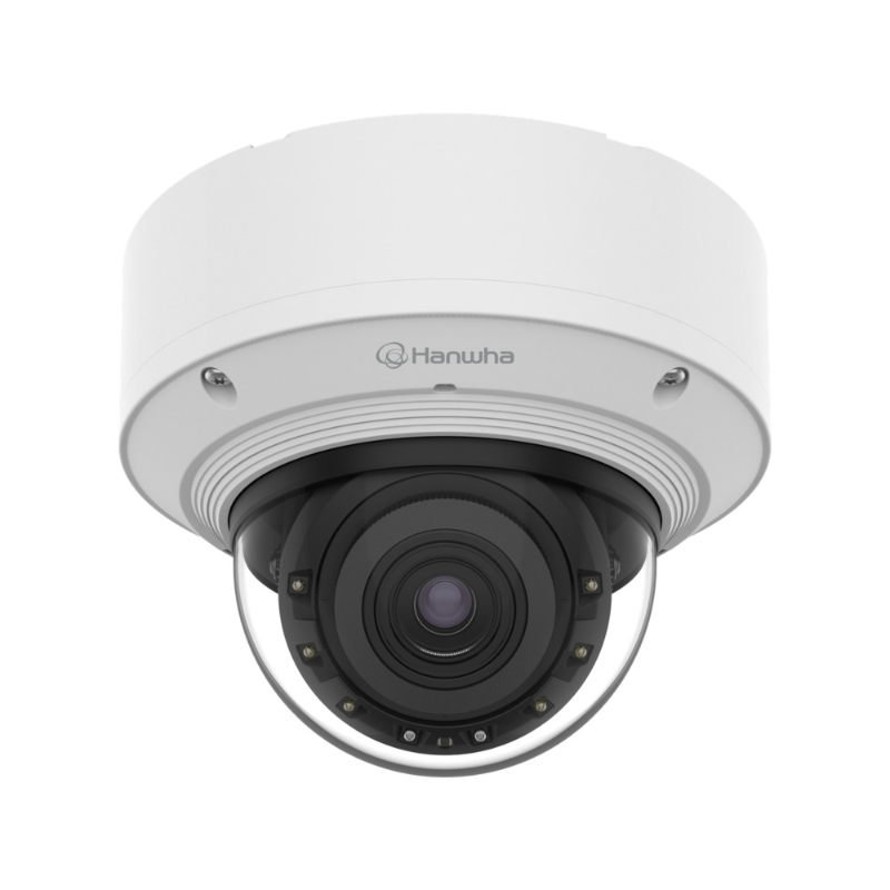 Hanwha 8MP AI Indoor Vandal Dome, H.265, WDR, IR, 5.9-13.3mm