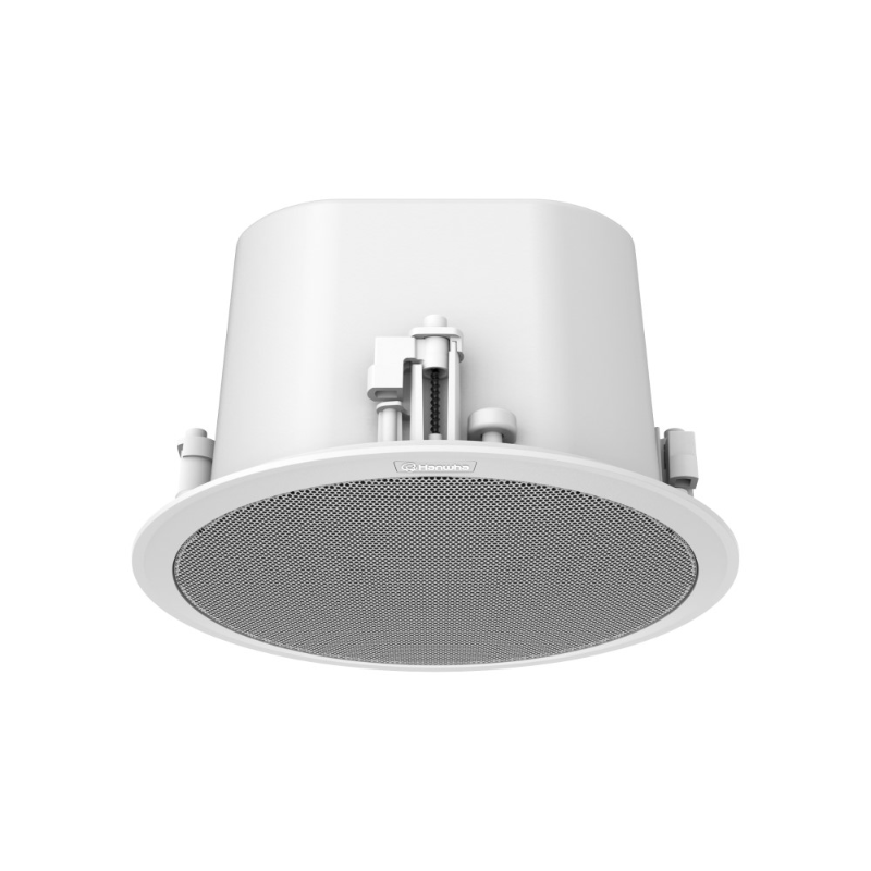 Hanwha IP Ceiling Speaker, PoE, White
