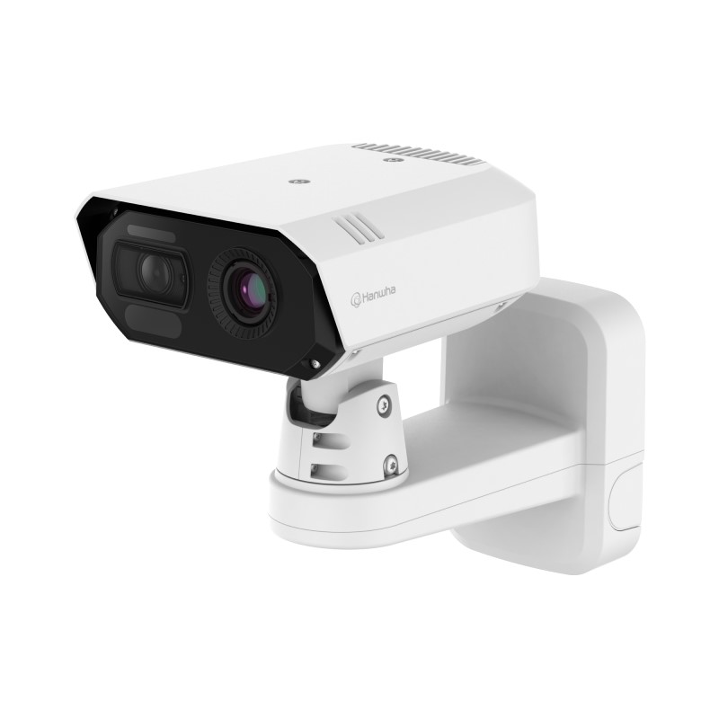 Hanwha Outdoor 2MP Bi-Spec AI Radiometric Thermal Camera, IR, 30fps, 4.4-9.3mm