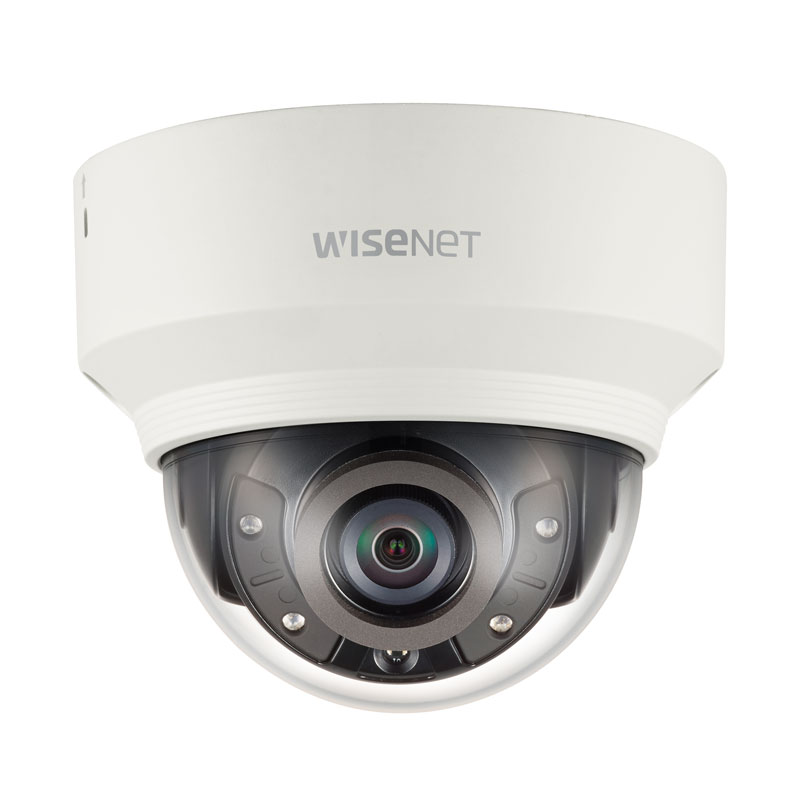 Hanwha Wisenet 2MP Indoor Dome Camera, H.265, 60fps, 150dB WDR, 4mm