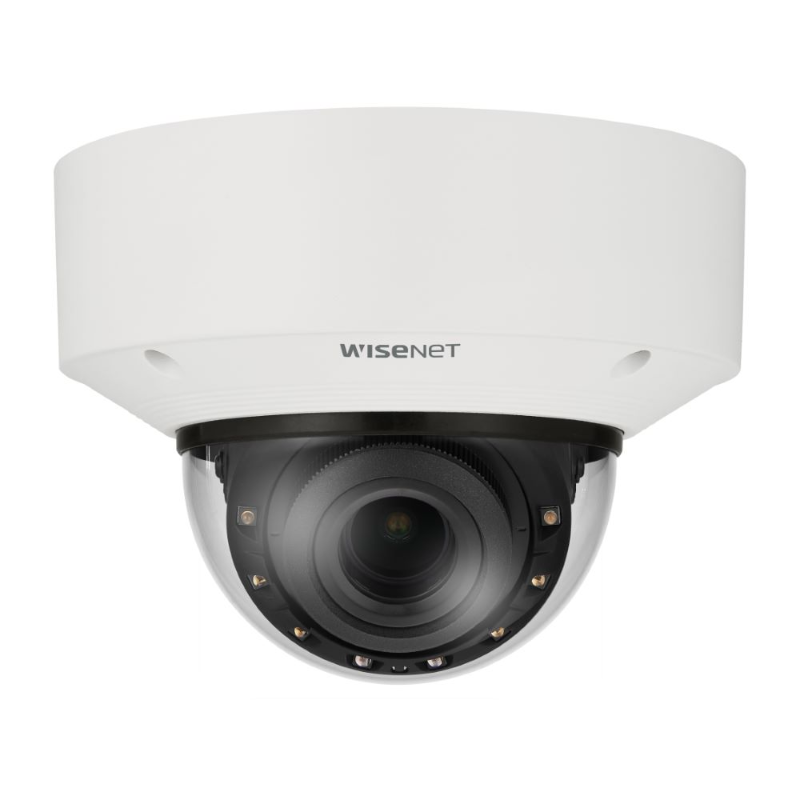 Hanwha Wisenet 4MP Outdoor Vandal Dome Camera, 60fps, 40m IR, IK10, 2.8-10mm