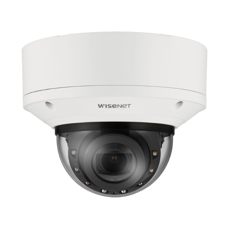 Hanwha Wisenet 6MP Indoor Dome Camera, H.265, 30fps, 70m IR, IK10, 10.9-29mm