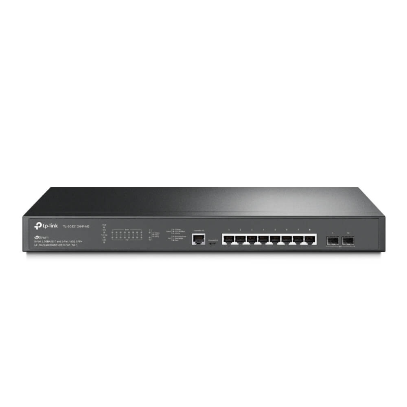 TP-Link JetStream 8 Port Managed 2.5Gbps PoE Switch, 2x 10G SFP+, 240W