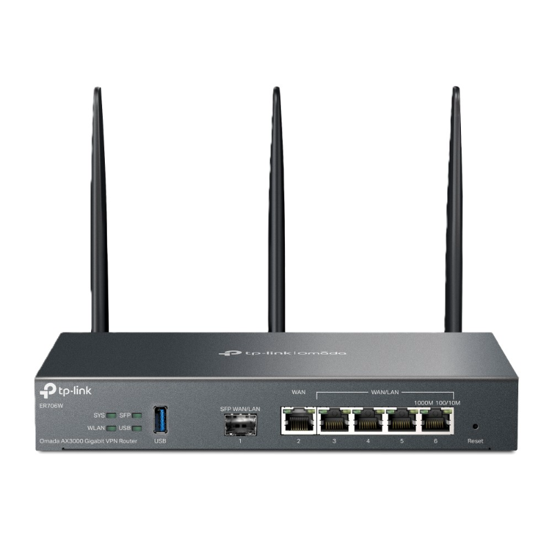 TP-Link Omada AX3000 Access Point, Router, WiFi6, 2.4/5GHz 4x1Gbps, 1xSFP, WAN, VPN